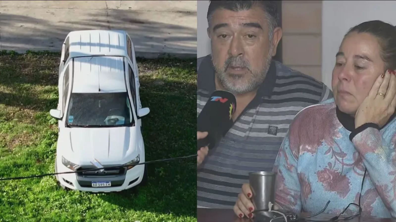 Positivo de Luminol en una rueda de la camioneta del matrimonio sospechado